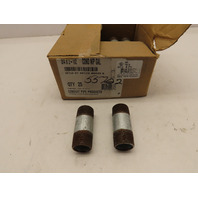 (Box of 25] 3/4 x 2-1/2 Steel Conduit Nipple Galvanized Threaded Made In Canada