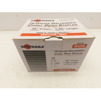 Spotnail 7612PG Staples 16Ga Galv Chisel Point 1/2"Crown 1-1/2"Long 5000 staples