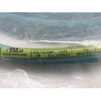 BradConnectivity 1203410865 Cable M12 4P CAT6A M/M ST/ST Teal TPE 2M