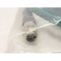 BradConnectivity 1203410865 Cable M12 4P CAT6A M/M ST/ST Teal TPE 2M