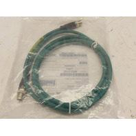 BradConnectivity 1203410865 Cable M12 4P CAT6A M/M ST/ST Teal TPE 2M