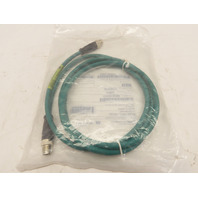 BradConnectivity 1203410865 Cable M12 4P CAT6A M/M ST/ST Teal TPE 2M