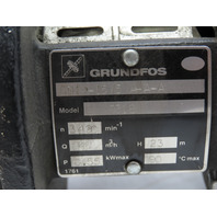 Grundfos SPK4-15/5 A-A-A Multi 15 Stage Immersion Coolant Pump .55Kw Tested