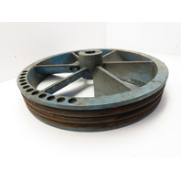 Quincy 244-1C 19-3/8" OD Cast Iron Air Compressor Flywheel 3-Groove 1.5" Bore
