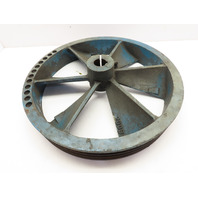 Quincy 244-1C 19-3/8" OD Cast Iron Air Compressor Flywheel 3-Groove 1.5" Bore