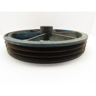 Quincy 244-1C 19-3/8" OD Cast Iron Air Compressor Flywheel 3-Groove 1.5" Bore