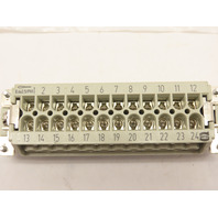 Harting Han 24 E STI-S Heavy Duty Power Connector Block Male 24Pin