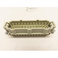 Harting Han 24 E STI-S Heavy Duty Power Connector Block Male 24Pin