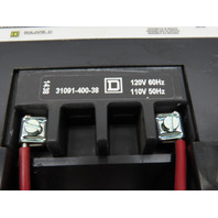 Square D 8536SFO1V02S AC Magnetic Nema Size 4 Motor Starter 100Hp 110-120V Coil
