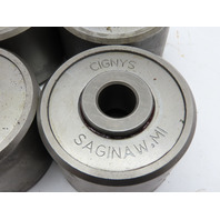 Cignys 2-3/4" O.D. Heavy Duty Trolley Conveyor Wheel 2" Wide 5/8" Axle Lot of 4