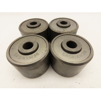 Cignys 2-3/4" O.D. Heavy Duty Trolley Conveyor Wheel 2" Wide 5/8" Axle Lot of 4