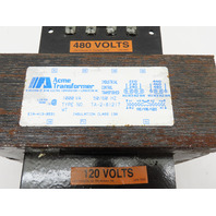 Acme TA-2-81217 1000VA 1KVA Control Transformer 220-480V Pri 110/115/120V Sec