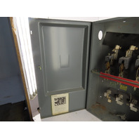 400A 3 Wire 240VAC 1000Hp  Fusible Safety Disconnect Switch