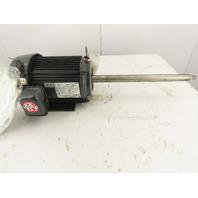 US Motors 5HP 3520 RPM TEFC 184ZJPZ Long Shaft Gusher Pump Motor