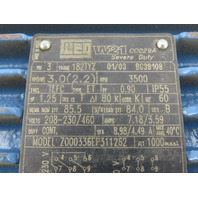 Weg 182TYZ 3HP Motor Long Shaft 230/460V 3Ph New OEM For Gusher Pump