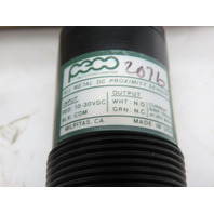 Peco Controls RLP305A1 2076 30mm Round Logic/Proximity Sensor All Metal DC
