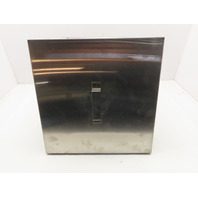 7-1/2 Gal 12"x12"x12" 18 Ga SS Open Top Tank Tub Vat w/Lid  NPT Ports
