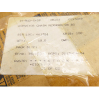 Rexnord 08B-1RIV Metric Riveted Roller Chain 10FT Roll