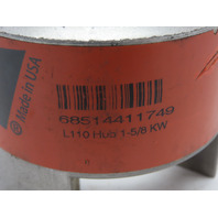 Lovejoy L-110 Flexible Jaw Coupling Hub 1-5/8" 1.625" Bore w/ 3/8"Keyway