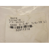 LDI G105-2 Vented Brass Liquid Oil Level Indicator Glass 4"Sight 1/4" NPT