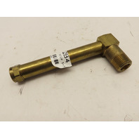 LDI G211-4 Brass Liquid Oil Level Indicator 4-1/4" Long Sight Glass 1/2" NPT