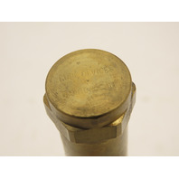 LDI G211-4 Brass Liquid Oil Level Indicator 4-1/4" Long Sight Glass 1/2" NPT