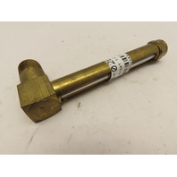 LDI G211-4 Brass Liquid Oil Level Indicator 4-1/4" Long Sight Glass 1/2" NPT