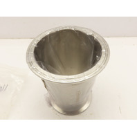 VNE Corp EG31CC4.0x3.0 4"X3" 304SS Concentric Reducer 5"Long Sanitary Adapter