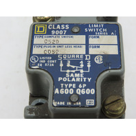 Square D 9007C52D Limit Switch SERIES A W/TYPE D OPERATING HEAD Roller
