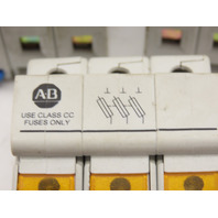 ALLEN BRADLEY 1492-FB3C30-L FUSE HOLDER 30A 600VAC/DC (LOT OF3)