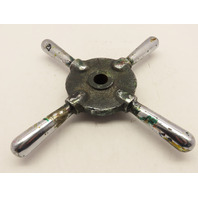 Machine Hand Captains Wheel 14" Diameter 1" Bore Nickel Plated