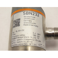 IFM Electronic SBN232 3/4" NPT Flow Meter Integrated Backflow Prevention Display