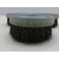 QTY 3 Osborn Cup Brush 3-1/2"Dia 0.014"Dia CR Steel Wire Deburring Brush 4500RPM