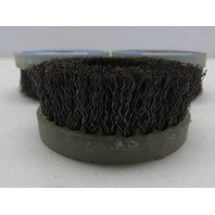 QTY 3 Osborn Cup Brush 3-1/2"Dia 0.014"Dia CR Steel Wire Deburring Brush 4500RPM