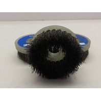 QTY 3 Osborn Cup Brush 3-1/2"Dia 0.014"Dia CR Steel Wire Deburring Brush 4500RPM