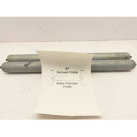 Qty 2 Hytrol Gravity Conveyor Rollers 1.9"OD 23"BF 7/16" Hex Axle Galvanized