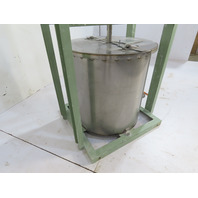 50 Gal Gallon SS Stainless Steel Tank 0.75KW 18RPM 3PH Mixer Mixing Agitator Lid