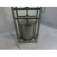 50 Gal Gallon SS Stainless Steel Tank 0.75KW 18RPM 3PH Mixer Mixing Agitator Lid