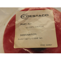 Destaco VC-110TC-G38-PU55 4.5" Vacuum Suction Cup for Lifting G3/8
