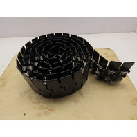 Rex S881TAB K-4-1/2"Wide 10 ft Steel Table Top Side Flexing Conveyor Chain