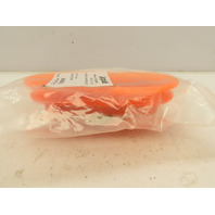 Piab OBF50X140 Oval Bellows Polyurethane Suction/Vacuum Cup 3/8"NPT Orange