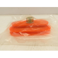 Piab OBF50X140 Oval Bellows Polyurethane Suction/Vacuum Cup 3/8"NPT Orange