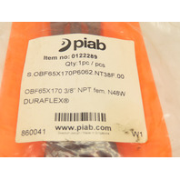 Piab 0122289 OBF65X170P6062.NT38F Oval Bellows Polyurethane Suction/Vacuum Cup