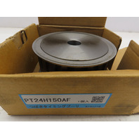 Tsubaki PT24H150AF Timing Belt Pulley w/ Weld on Flanges 18mm Bore Cut to Fit