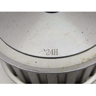 Tsubaki PT24H150AF Timing Belt Pulley w/ Weld on Flanges 18mm Bore Cut to Fit
