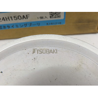 Tsubaki PT24H150AF Timing Belt Pulley w/ Weld on Flanges 18mm Bore Cut to Fit
