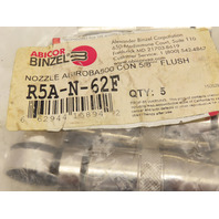 Abicor Binzel R5A-N-62F Abirob A500 5/8" FLUSH MIG Welding Gas Nozzles (QTY 5)