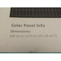 WAAREE WSBC-50 CEYONE SOLAR KIT w/30A CHARGE CONTROLLER 50 Watt SOLAR PANEL KIT