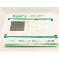 WAAREE WSBC-50 CEYONE SOLAR KIT w/30A CHARGE CONTROLLER 50 Watt SOLAR PANEL KIT