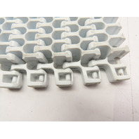 Intralox 2400 Series 1"P Radius Raised Rib Modular Plastic 8"W Conveyor Belt 10'